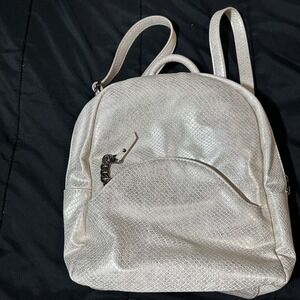 MAX STUDIO‎ Shiny coral pink mini backpack Great Condition